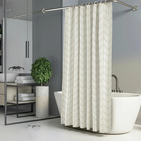 Straight Up Solid Bathroom Glow Up With Super Sleek Water Repellent Fabric And Genuinely Tough Weighted Hem Design Featuring Rust Free Steel Grommets Plus Heavy Duty Hooks For Zero Hassle Everyday Use