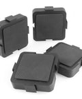 Four Heavy Duty Woodworking Project Blocks For Hands Free Routing Sanding Drilling with textured rubber grip surface.