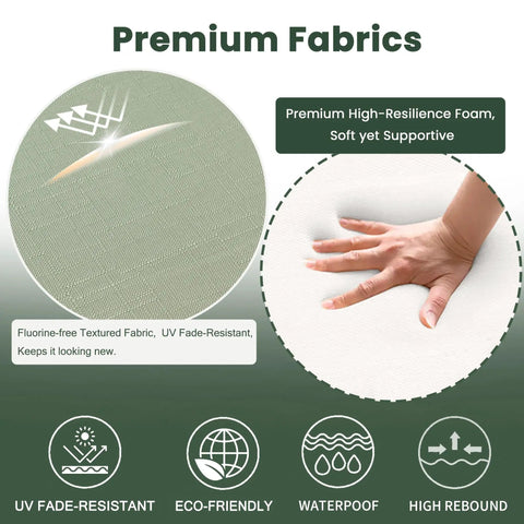 Comfy Cozy Dining Chair Cushions Set Of 4 With Ties For Indoor And Outdoor Use Non Slip Backing Machine Washable Removable Covers close-up of fabric texture and foam
