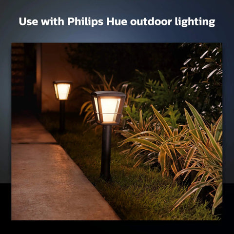 Outdoor 8 Foot Low Voltage Light Cable With T Connector For Easy Landscape Lighting Setup, Weatherproof, 1 Pack shown in garden