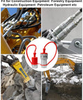 1/4 Inch Agricultural Hydraulic Quick Connect Tractor Coupler ISO 7241-A, Leak-Proof Sealed High-Pressure Quick Disconnect for Pro-Grade Tractor Hydraulics and Farm Equipment on excavator hoses