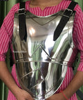 Armor Adventurer Warrior LARP Steel Cuirass Chest And Back Armor With Adjustable Leather Straps 18 Gauge Steel Rust Resistant