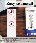 Outdoor Thermometer Key Hider Safe Box Hidden Key Locker For Spare House Keys Weatherproof Secret Compartment Stash Box