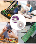 Six Pack No Clean Desoldering Wick Set With Flux For Easy Solder Removal And Electronics Repair And Disassembly Copper Desoldering Braids In Multiple Widths One And A Half Meter Length in electronics repair scene
