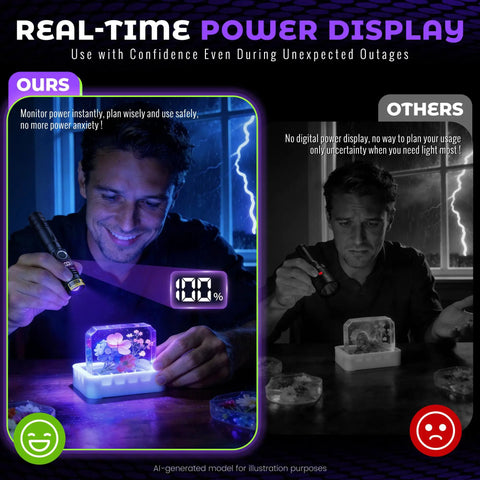 Man using Ultra Bright 395nm UV Flashlight With LCD Display And USB C Rechargeable 10W Power for resin curing