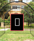 Baseball Batting Cage Backstop 6x8 Feet Heavy Duty PVC Vinyl Backdrop with net saver and strike zone for backyard practice