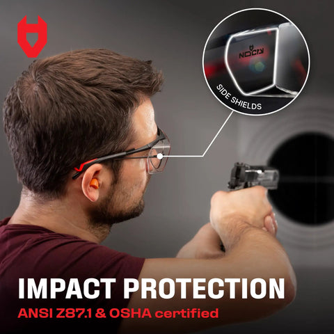 Over Glasses Safety Eyewear For Men And Women With Anti Scratch Lenses And Built In Side Shields, Adjustable Temples With Anti Slip Tips, UV400 Protection, ANSI Z87 Certified Eye Shield For Work Or Home Use All Day Comfort
