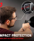 All Day Comfort Over Glasses Safety Eye Protection For Men And Women With Anti Scratch Lenses Integrated Side Shields Adjustable Temples UV400 Protection ANSI Z87 Certified 10 Pack during shooting practice