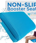 Inflatable Hot Tub Booster Seat With Non Slip Micro Dot Bottom, 5 Inch Lift, Quick Dry Bath Cushion With Packaging Displayed