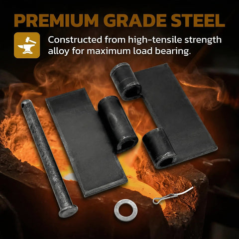 8 Pack Heavy Duty Gate Hinges Beefy Weld On Butterfly Hinges Solid Steel 5mm Thick For Gates And Doors Built To Handle Heavy Loads Long Lasting Outdoor Security Hardware, black steel weld-on hinge parts