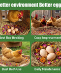 Chicken Nesting Herbs 42oz Bulk Bag For Laying Boost And Cozy Hens used in nest boxes and coop with eggs and hens