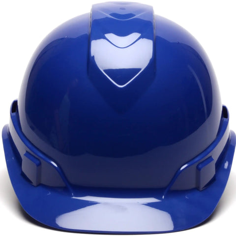 Cap Style Hard Hat With Ventilated Design And 4 Point Ratchet, Lightweight ABS Safety Helmet In Blue, Low Profile Fit, Rear Padded Suspension For All Day Comfort, Reversible Orientation, Temperature Resistant For High And Low Temps