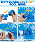 Must Have Pool Vacuum Hose Adapter Kit Compatible With Adapter B for Above Ground Pools Skimmer Hose Connection Steps