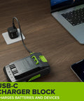 Gnarly 24V Brushless Cordless Impact Driver With Badass 1950 Inch Pound Torque And Fast Swap Hex Collet alongside USB-C charger.