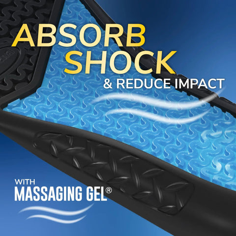 Close-up of All Day Work Insoles With Massaging Gel For Women One Pair Trim To Fit showing gel texture and shock absorption.
