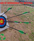 20 Pack Degradable Archery Targets Paper Made From Starch-Based Plastic, Standard 10 Ring Target, arrows on target outdoors