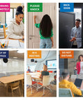 Door Sign Set For Your Office With Six Status Options Do Not Disturb In A Meeting Out Of Office Working Remotely Back Soon Please Knock