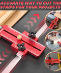 Thin Rip Jig Table Saw Guide For Repetitive Narrow Strip Cuts Fits 3/4 X 3/8 Inch Slots Pro Grade Heavy Duty in use