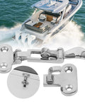 Heavy Duty 316 Stainless Steel Toggle Clamp Latch For Marine Boat And Yacht, Strong Anti Rattle Hasp Door Fastener Perfect For Durable RV Hardware mounted on yacht hatch