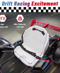 BMW Licensed Drift Electric Go Kart For Kids With Dual Motors And Adjustable Seat Led Lights Drift Mode Two Speed Options