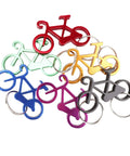 Compact Bike Bottle Opener Keychain Set Six Pack Lightweight Under Thirty Grams Everyday Carry in assorted colors