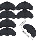24 Pairs Shoe Heel Taps Replacement Kit with nails, includes 3 sizes of heel plates for boots and shoes, durable repair pads