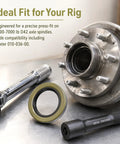 Rock Solid 4 Pack Trailer Hub Grease Seals Double Lip Design keeps grease on tap, includes a seal and tools for installation.