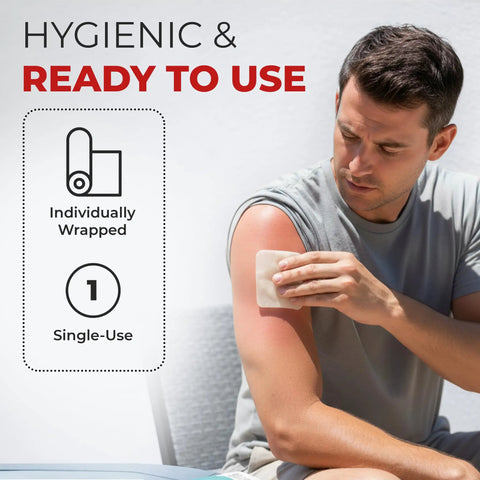 Legit Must Have Sterile Hydrogel Burn Wrap For Fingers And Toes Super Chill Relief For Scalds Sunburn And Minor Scrapes Tea Tree Infused First Aid Pads Individually Wrapped