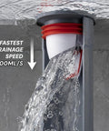 2 Inch Shower And Floor Drain Seal With Magnetic Backflow Prevention Core Hair Catcher And Automatic Odor Blocking Check Valve showcasing fast drainage speed of 500ml/s
