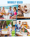 Quad Pack Four Gallon Galvanized Ice Buckets With Heavy Duty Carry Handles For Beers Wines Cocktails And More Rust Proof Leak Proof Metal Cooler Tubs For Home Parties Bar Great For Beer Chillers And Wine Serving At Home Parties Or Bar Settings