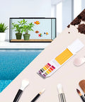 80 Strips Professional Litmus pH Paper For Water Soil Cosmetics And Solutions 1 To 14 pH Range Easy To Read Lab Consumables