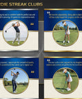 Kids using Adjustable Length Kids Golf Club Set For Ages Five To Twelve with Easy Launch Driver and Hybrid Irons on golf course