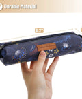 Everyday Carry Ready Multipurpose Canvas Pencil Case Pouch With Smooth Zipper Premium Materials And Neat Stitches Ideal For Stationery Cosmetics Electronics School Office Or Travel Embrace The Journey Message For Daily Motivation