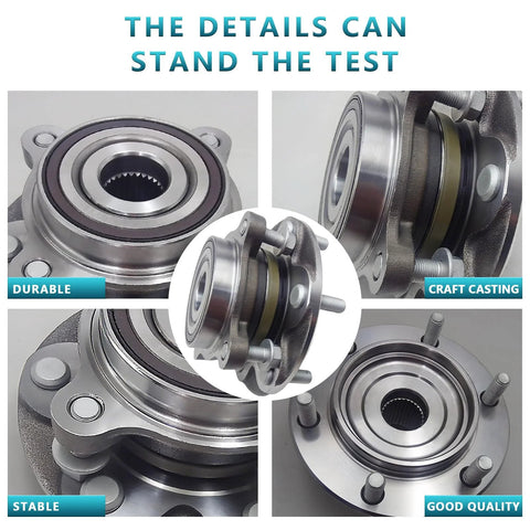 Front Wheel Bearing Hub Assembly 950-001 515201 Kit For Lexus GX460 GX470 Toyota 4Runner FJ Cruiser And Tacoma, close-up view