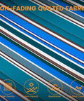 Colorful non-fading quilted fabric texture of 12 Ft Quilted Double Hammock With Spreader Bars And Detachable Pillow, 450 Lbs Weight Capacity.