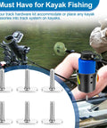 Heavy Duty T Bolts For Kayak Track Rail And T Slot Mount Screw Setup Built Tough, six 1 inch stainless bolts for kayak accessories.