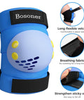 Close-up of Kids Protective Gear Set knee pad with breathable fabric for roller skates, cycling, BMX, skateboard, and scooter rides.