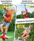 Kid Friendly Tree Swing Set For Backyard 330 Lb Capacity Adjustable Climbing Rope Platforms And Disc Swing Seat Includes Carabiners And Straps Outdoor Playground Accessory For Kids with children playing outdoors
