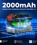 Close-up of 2000mAh fast charger capacity battery, showcasing technology, protection, efficiency features.