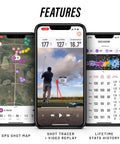 Mobile Golf Launch Monitor With GPS Tracking For Indoor And Outdoor Golf Simulators Swing Analyzer And Tracker interface