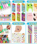 All In One Stationery Party Pack For Kids With 24 Goodie Bags Mini Notebooks Multicolor Pens Slap Bracelets Motivational Bookmarks Tattoos Classroom Gifts Class Rewards And Prizes