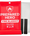 Go To Emergency Fire Blanket 39 By 39 Inches, 1 Pack for Home and Kitchen Fire Suppression, Fiberglass Material shown in package.