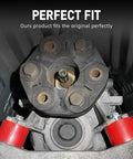 Transmission Mount Bushings For BMWs 80A Polyurethane CNC Billet Aluminum Flanged Ends Ultra Durable And Quiet shown installed