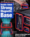 Four Piece Collapsible Magnetic Parts Tray Set With Dual Sided Magnets For Screws Nuts Pins Foldable Bolt Tray For Garage Or On The Go