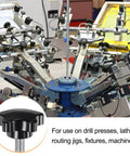 4 Pack M8 Star Clamping Knobs With 39mm Large Plastic Five Star Heads For Easy Hand Tightening in machinery setup