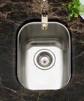 14 Inch Undermount Stainless Steel Kitchen Bar and Prep Sink Medium With Strainer Heavy Duty 18 Gauge T304 Built to Last
