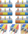 Six Three In Fifteen Out Lever Terminal Block Kits With High Capacity Connectors, DIN Rail Mount, Screw Fix, Ideal For Heavy Duty Wiring