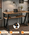 Built Different Industrial Metal Table Legs 30 By 24 Inch Heavy Duty Stand for adjustable and wobble-free desk use.
