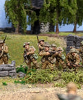 British And Canadian Army Infantry 28mm Plastic Miniatures For Bolt Action War Game 1943 To 1945 in battle scene