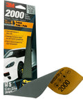 2000 Grit Sandpaper For Wet And Dry Polishing Of Clear Coat And Light Scratches Three And Two Thirds Inch By Nine Inch Sheet Waterproof Silicon Carbide For Auto Body Repair And Car Paint Shine Works Wet Or Dry package
